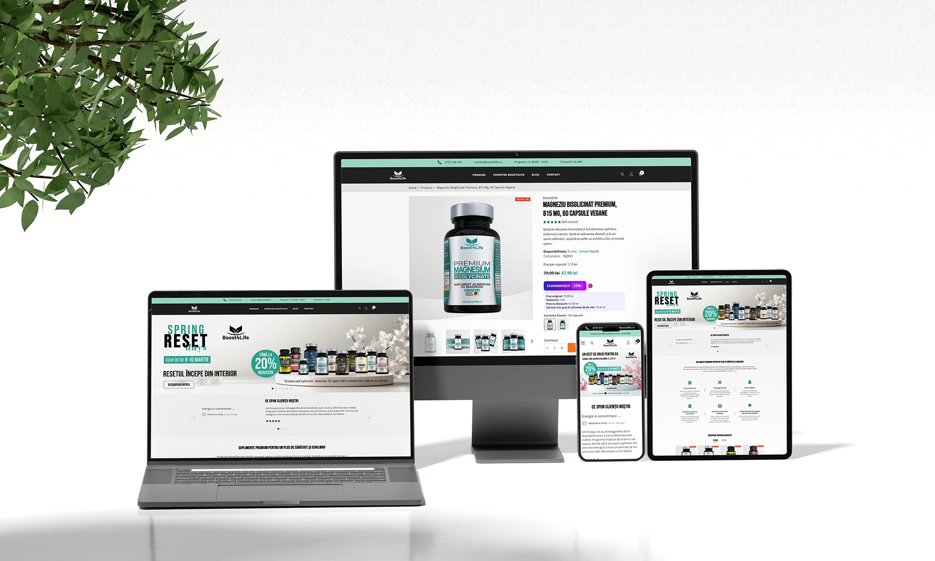 Creeare mgazin online Shopify, servicii optimizare SEO