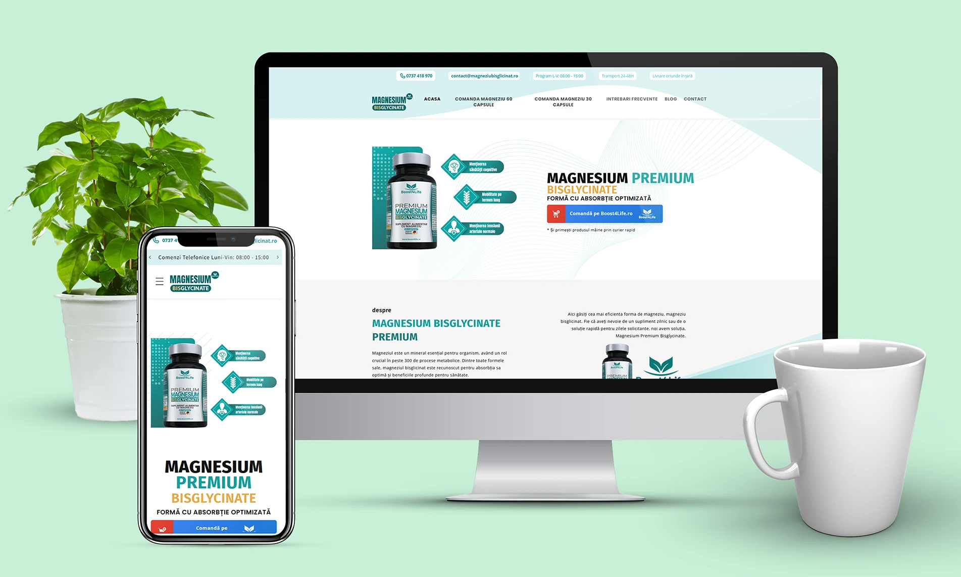 proiect shopify magazin online suplimente naturiste