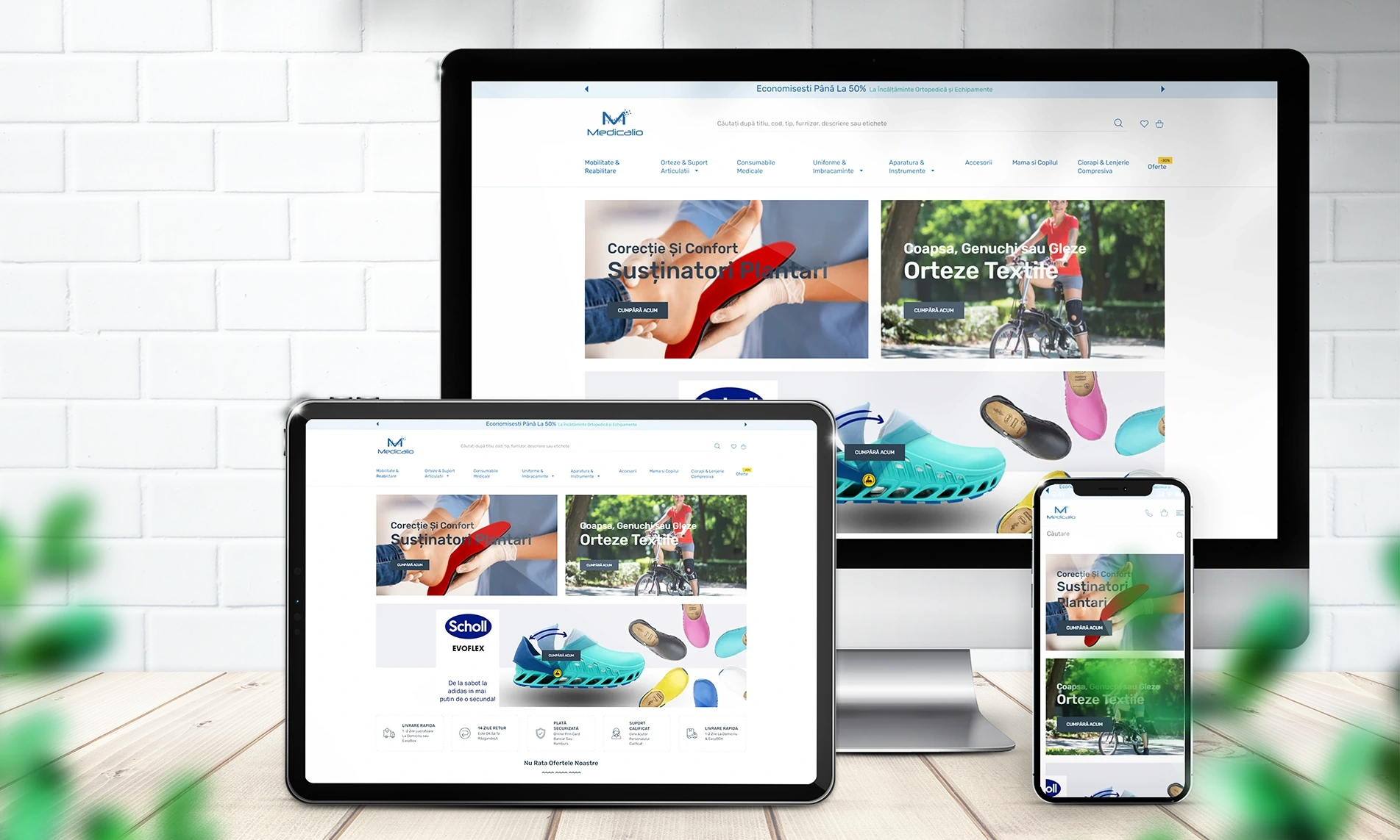 magazin website shopify tehnica consumabile medicale