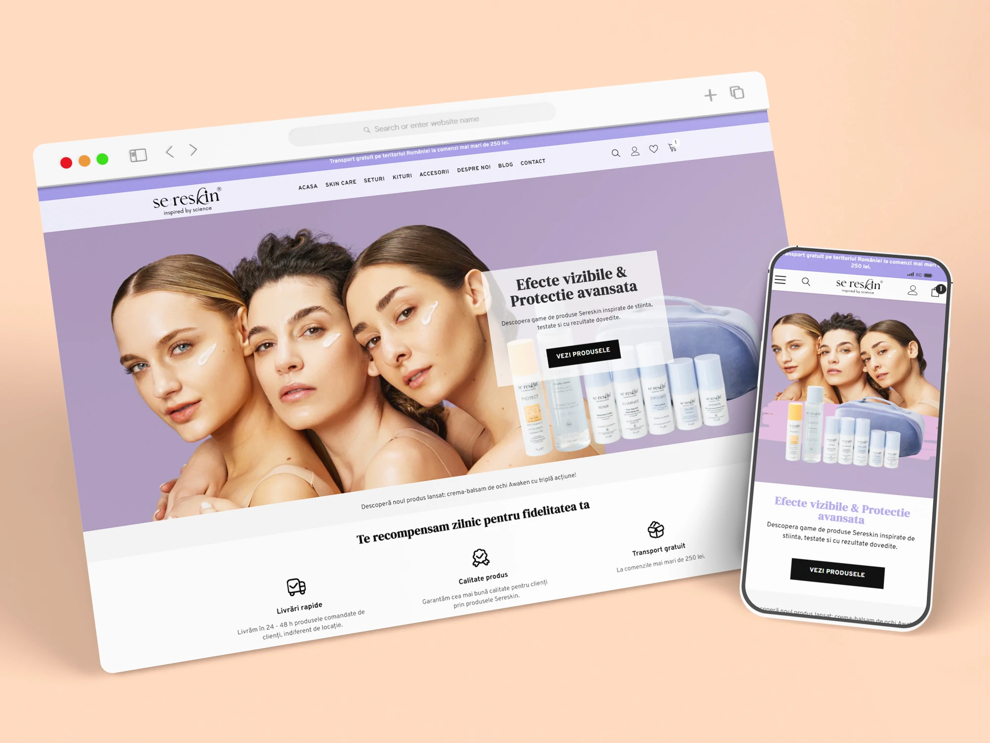 Magazin online cosmetice shopify SEO